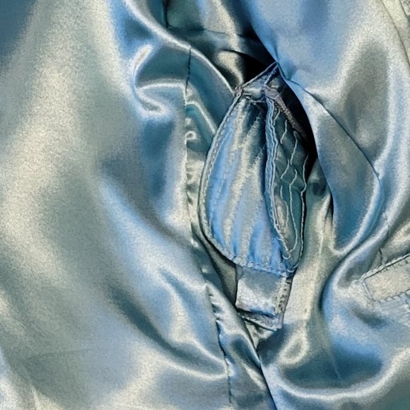 ❣️HP❣️ Pamela McCoy 100% leather aqua full zip satin lined jacket sz: M NWOT - Picture 12 of 12